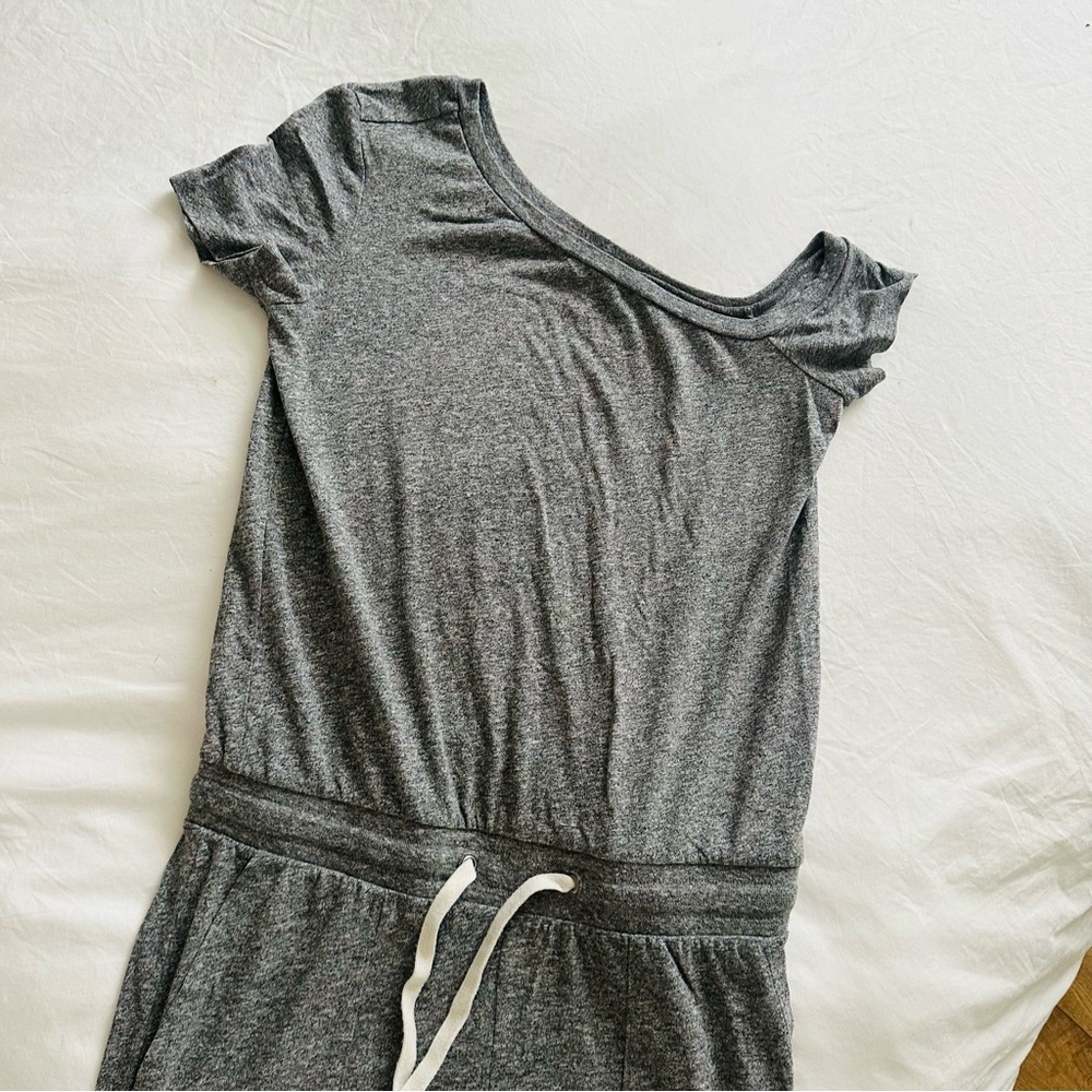 N. Philanthropy Gray Off-Shoulder Jumpsuit